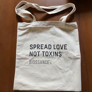 NEW Biossance Spread Love Not Toxins Tote Handbag
